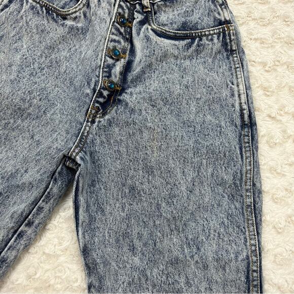 Vintage 80’s Rio By Stephen Mardon Acid Wash High Rise Tapered Mom Jeans 9 - Picture 6 of 7